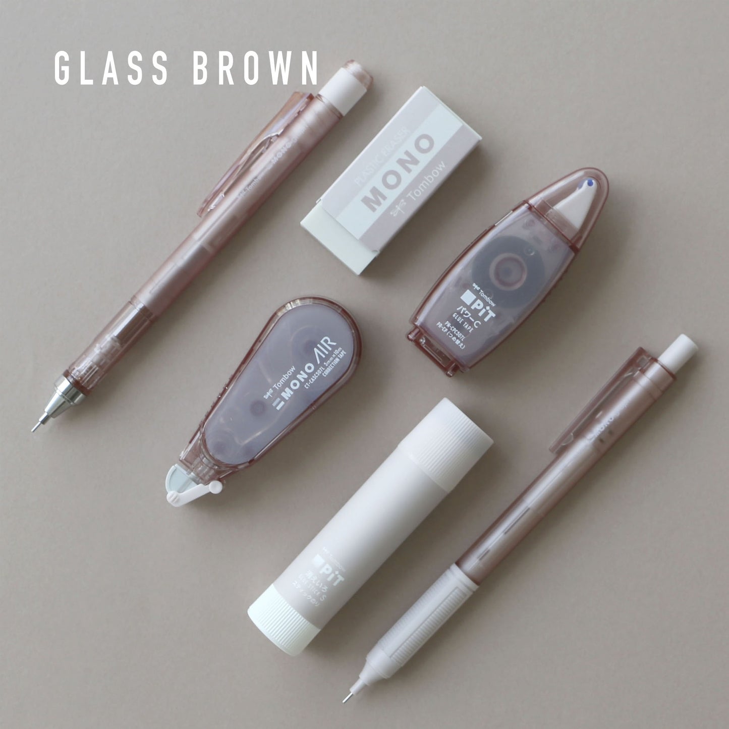 Tombow Mono Plastic Eraser Pastel Glass Limited Edition