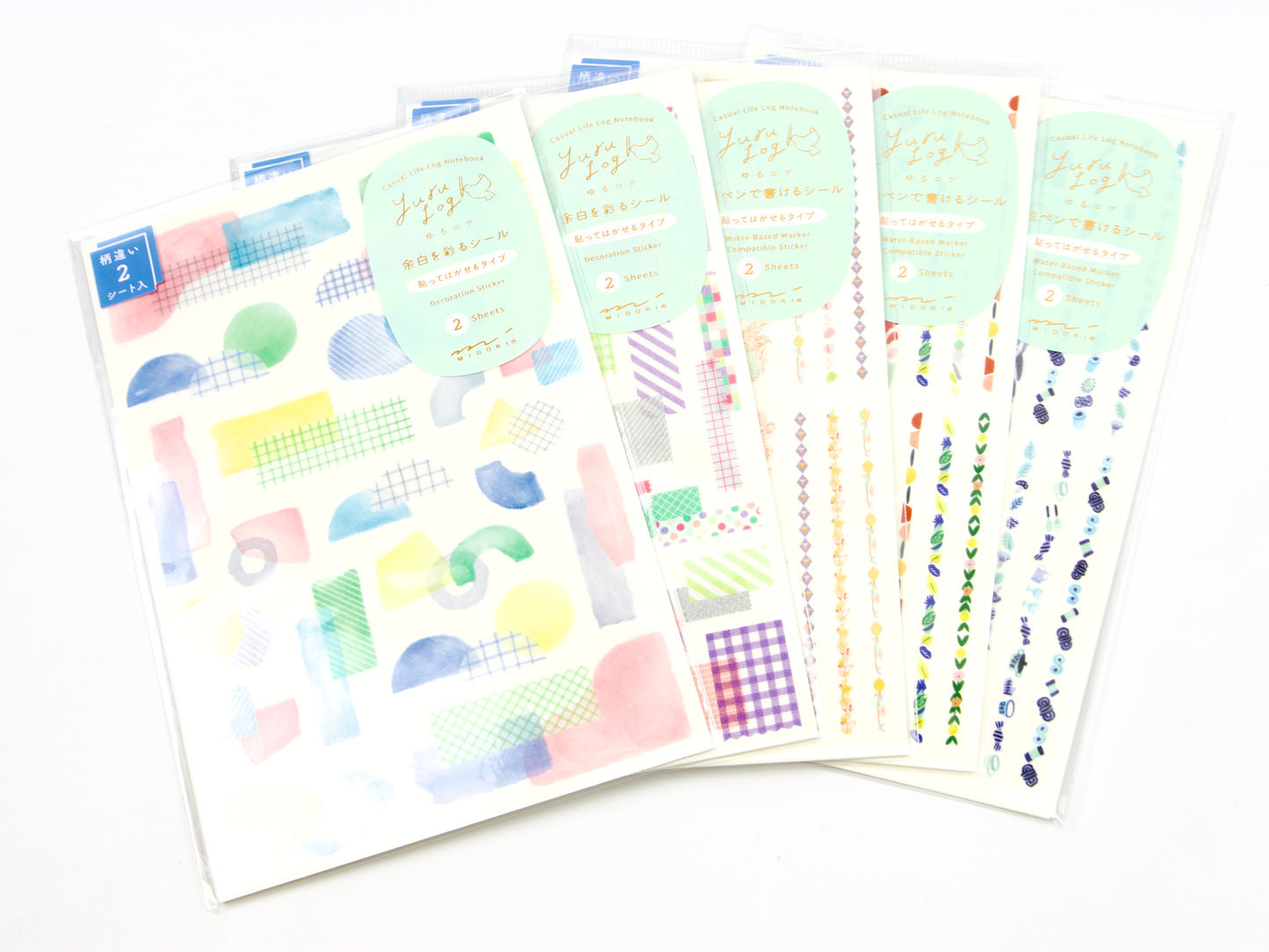Pegatinas para escribir de Midori Yuru Log