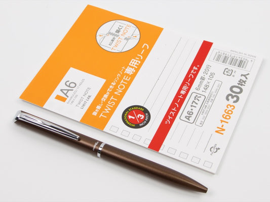 Papier de recharge Lihit Lab A6 à anneau ouvert (30 feuilles)