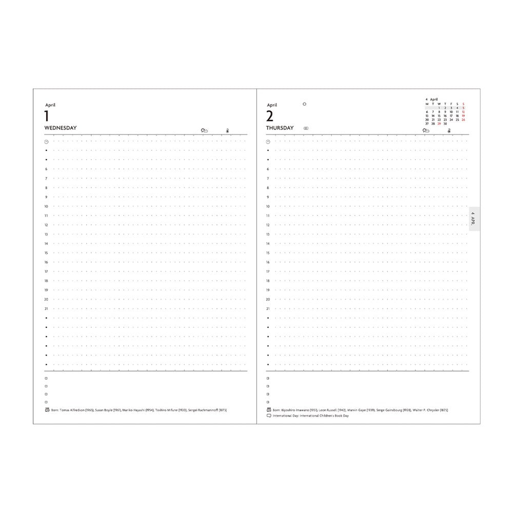 Mark's Inc. EdiT One Page Per Day Souple 2026 B6
