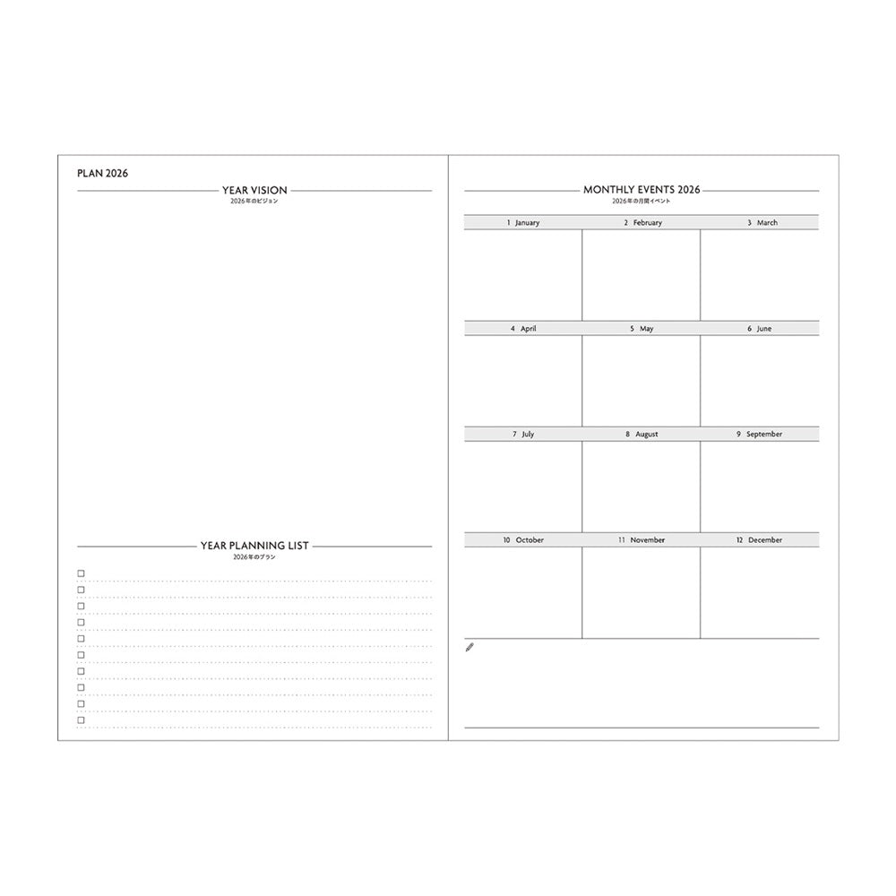 Mark's Inc. EdiT One Page Per Day Souple 2026 B6
