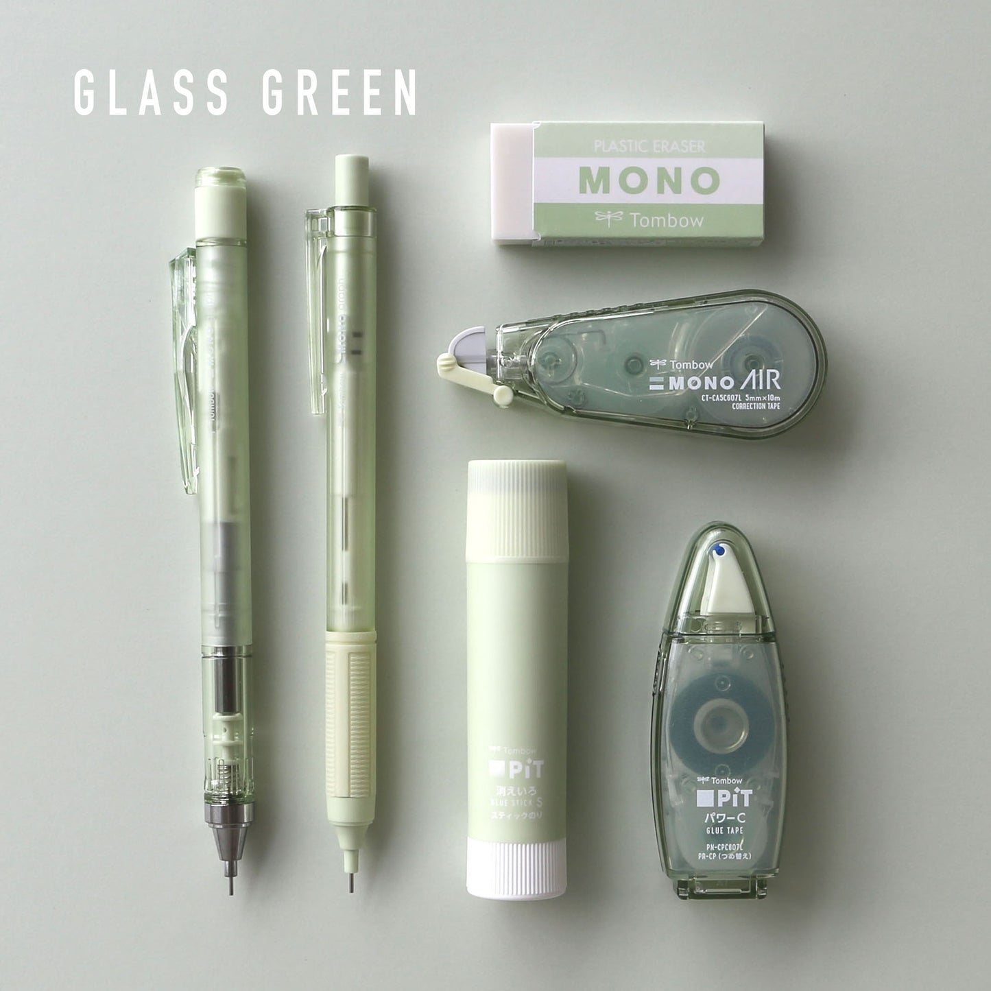 Tombow Mono Plastic Eraser Pastel Glass Limited Edition