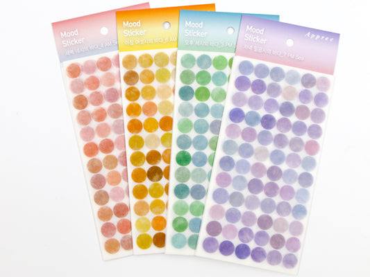 Appree Translucent Washi Dot Mood Stickers