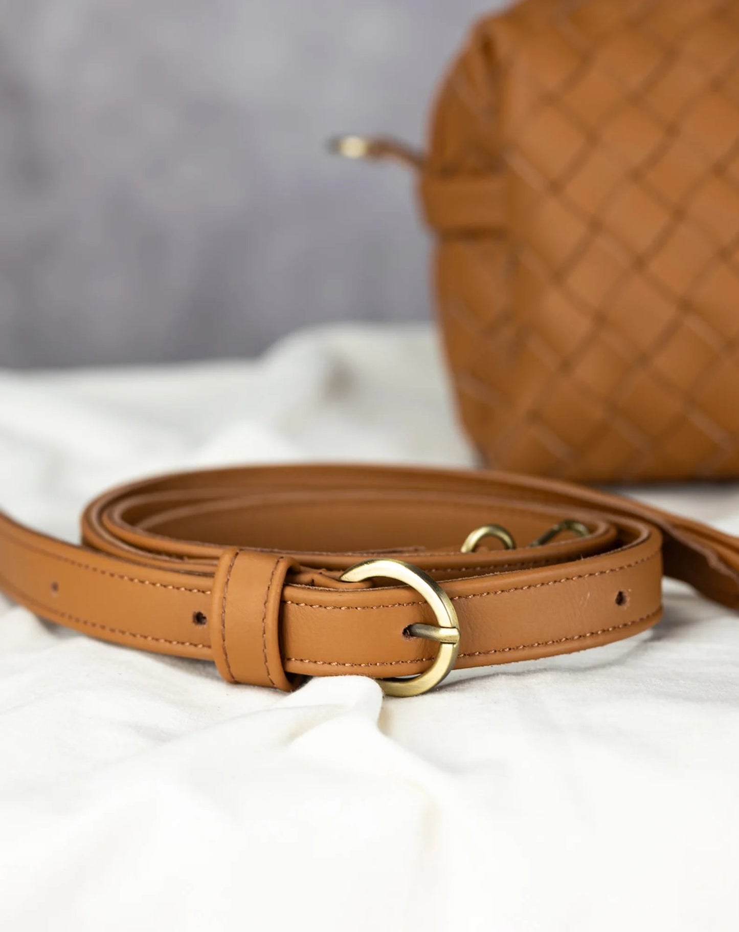 Bolso bandolera Milloo Erato marrón desgastado