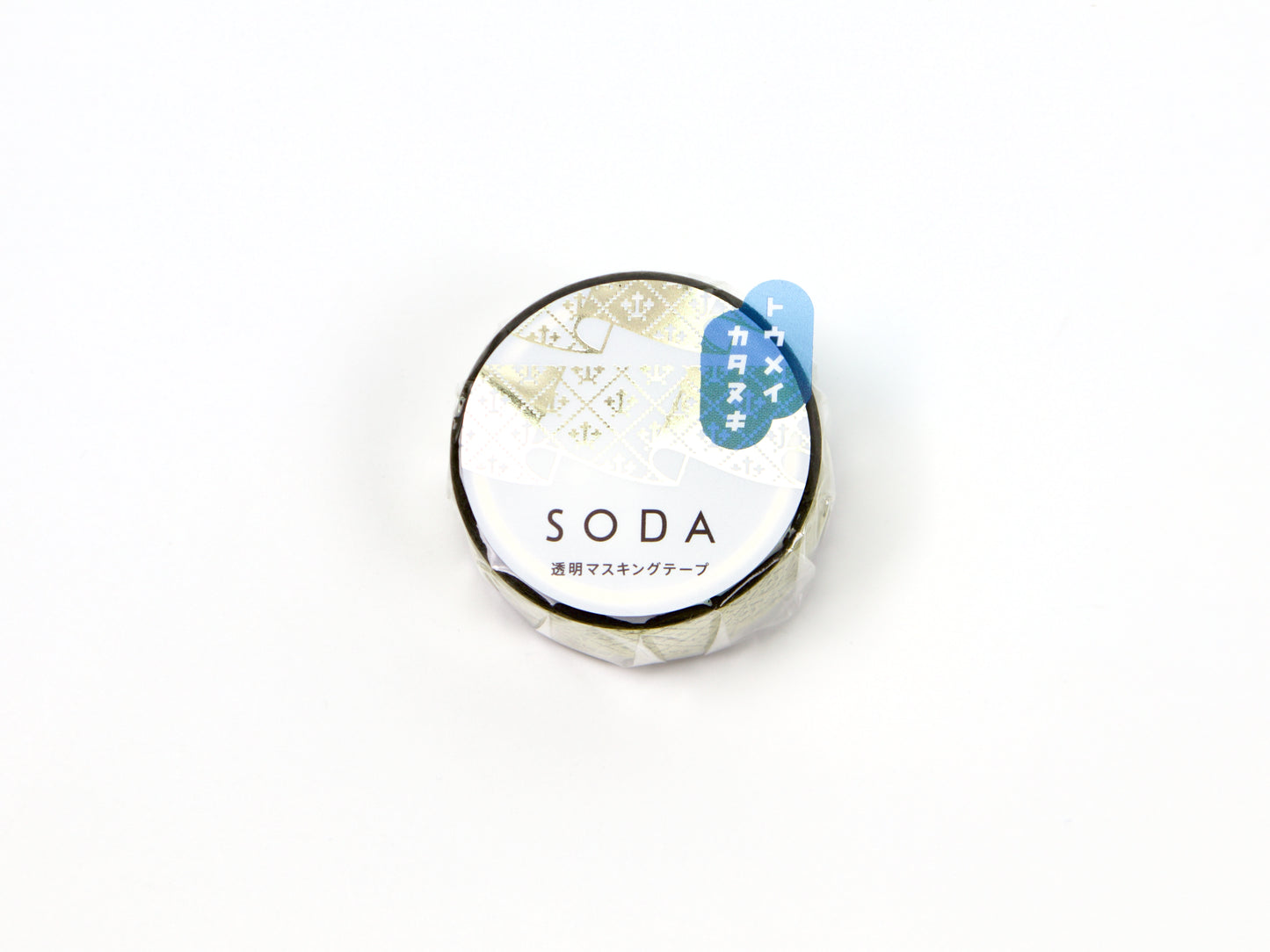 Cinta adhesiva transparente Hitotoki SODA Sparkle de 15 mm