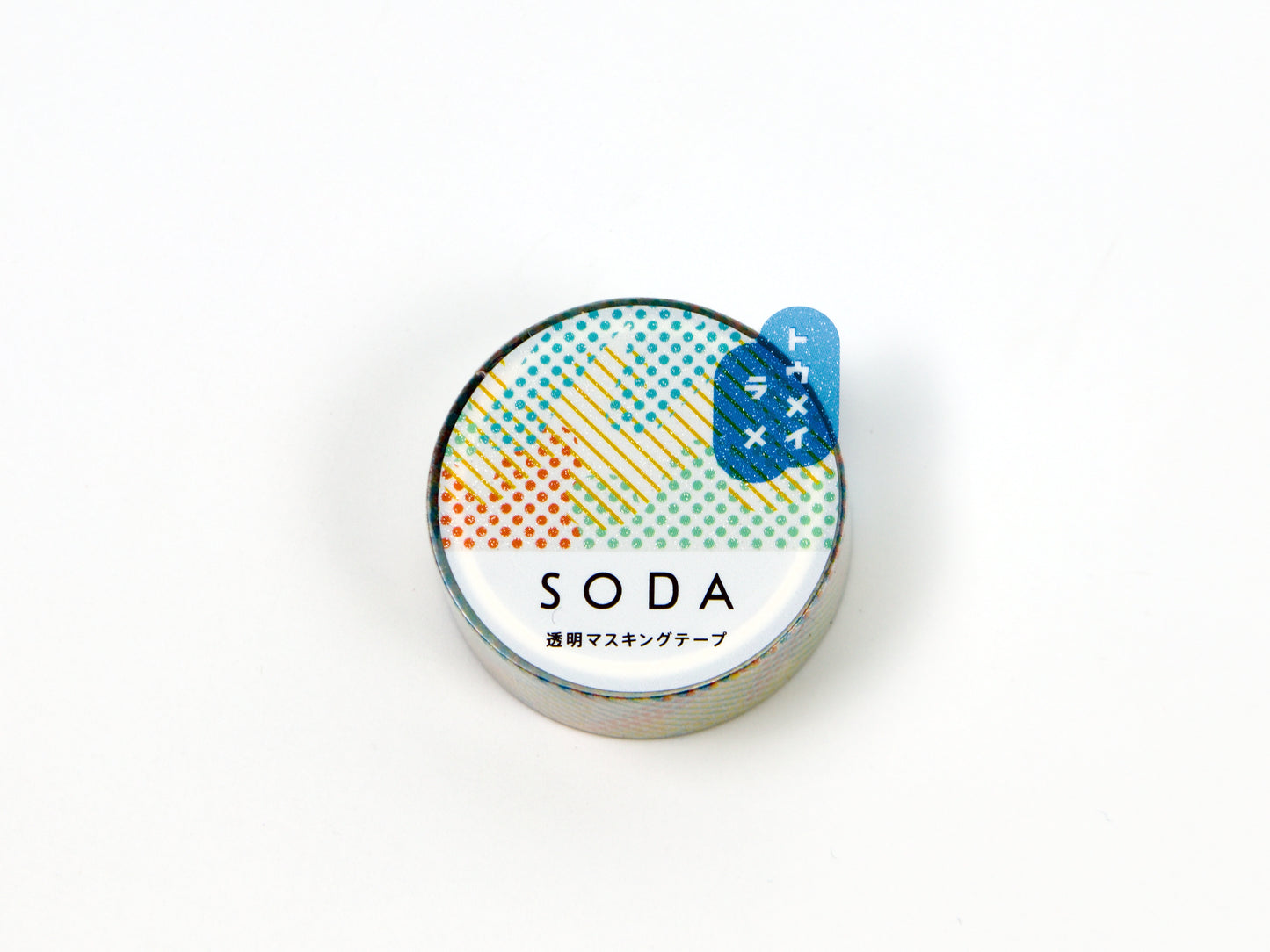 Cinta adhesiva transparente Hitotoki SODA Sparkle de 15 mm