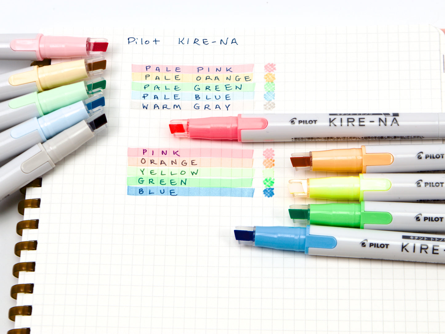 Pilot Kire-Na Highlighter 5 Color Set