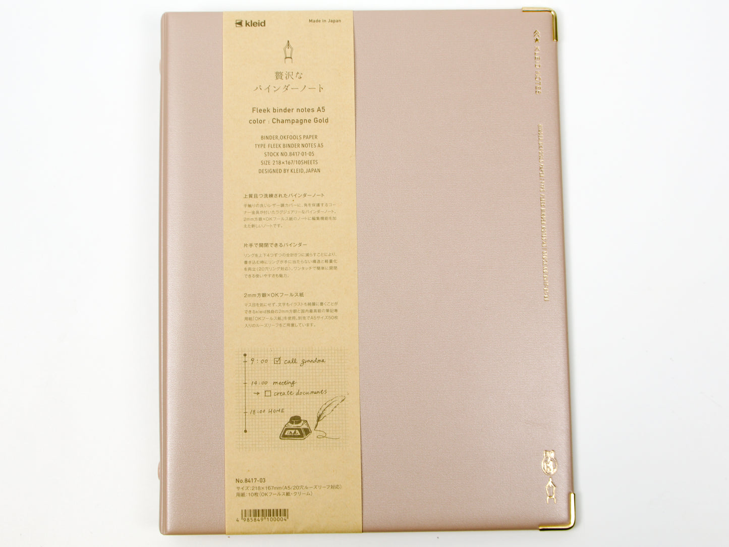 Carpeta de hojas sueltas Kleid Fleek A5