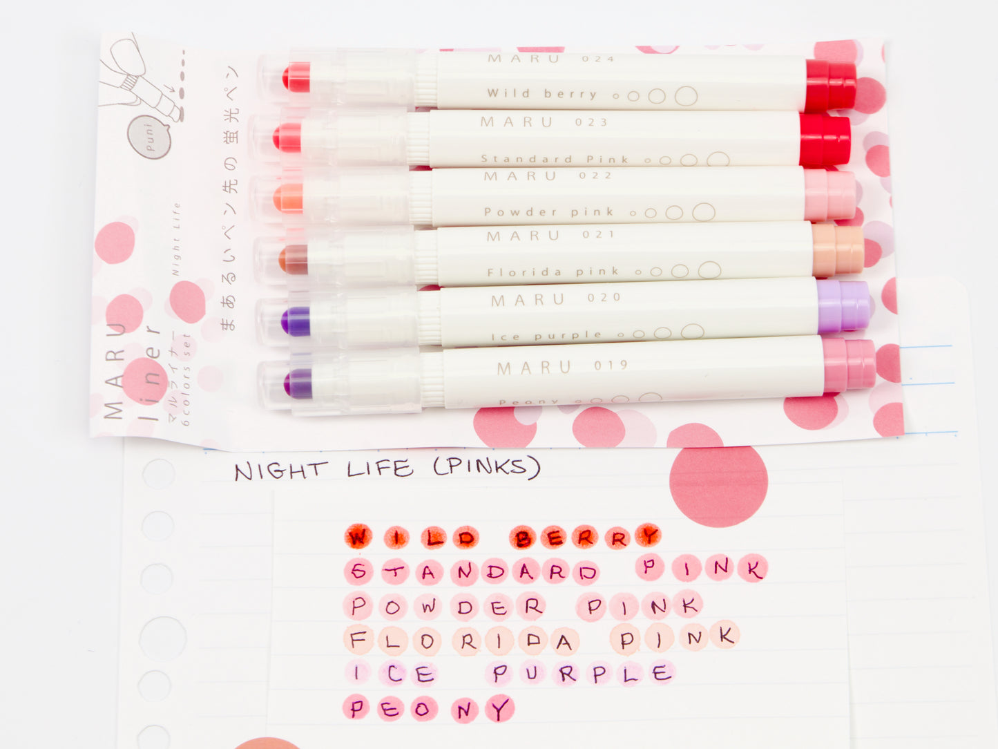 Lot de 6 crayons à papier Kobaru Maru Liner