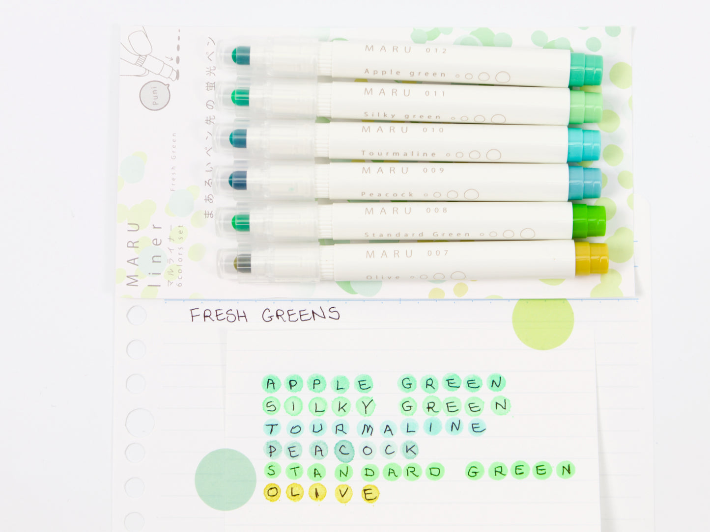 Lot de 6 crayons à papier Kobaru Maru Liner