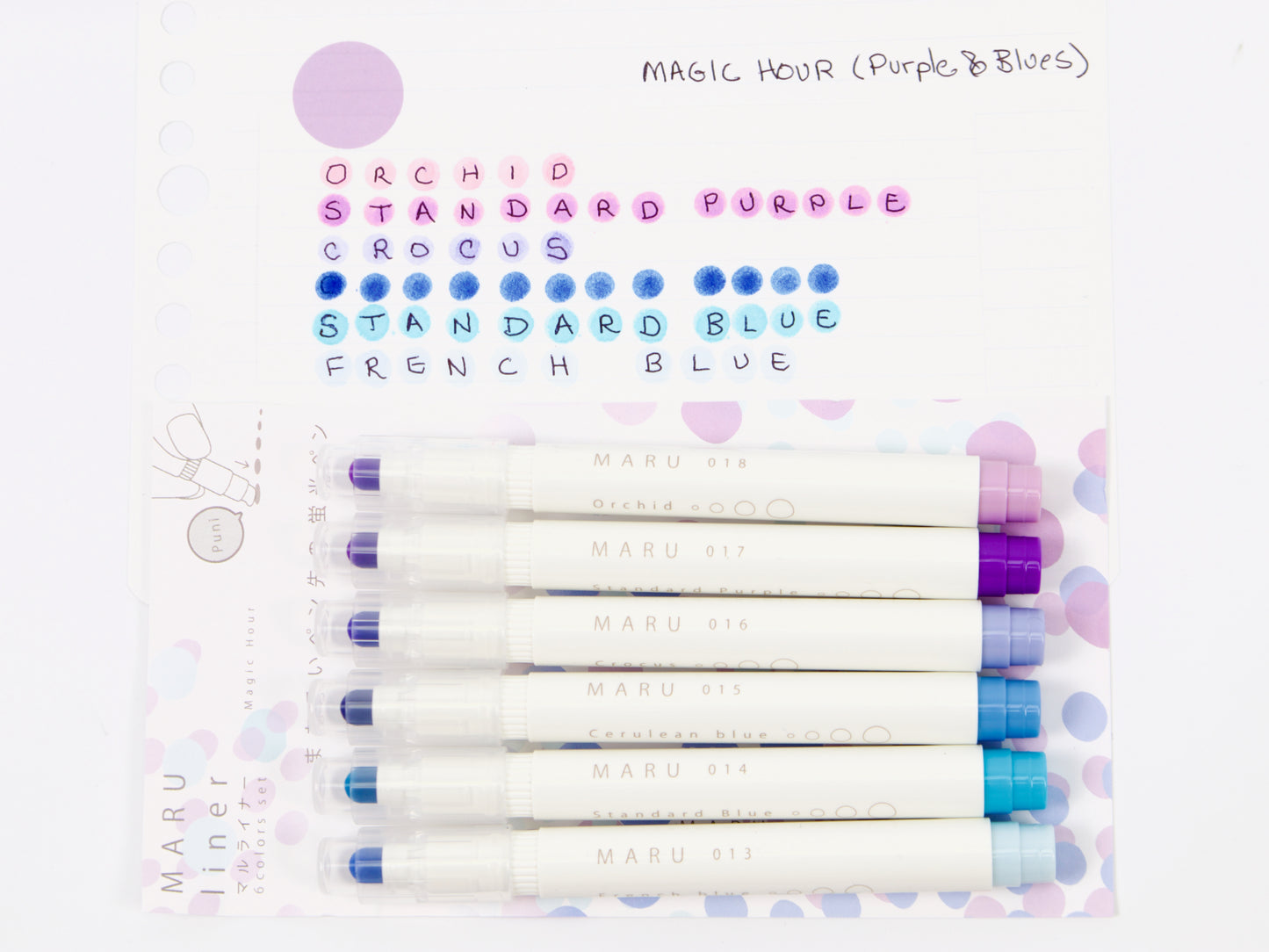 Lot de 6 crayons à papier Kobaru Maru Liner