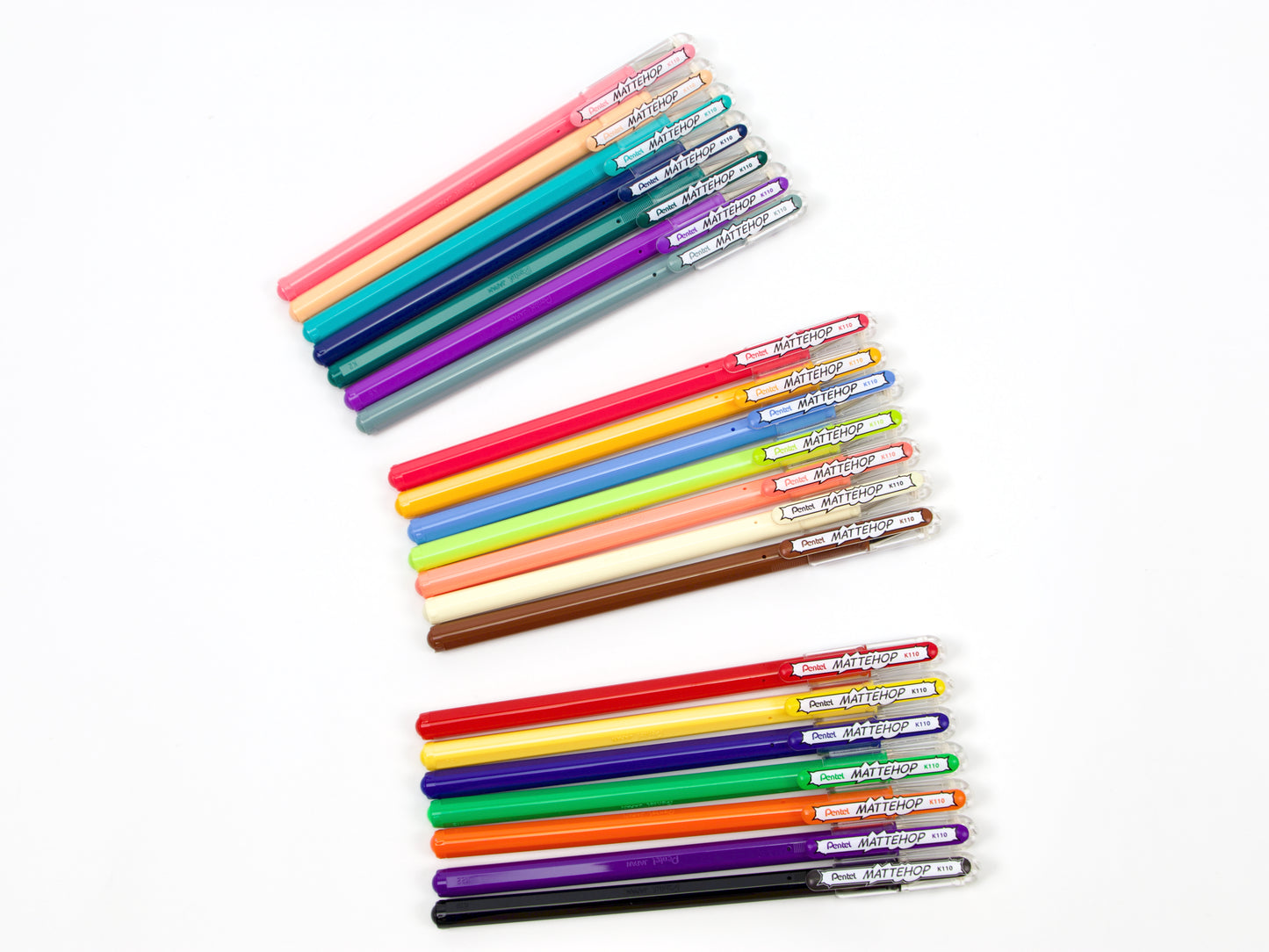 Pentel Mattehop 21 Color Set