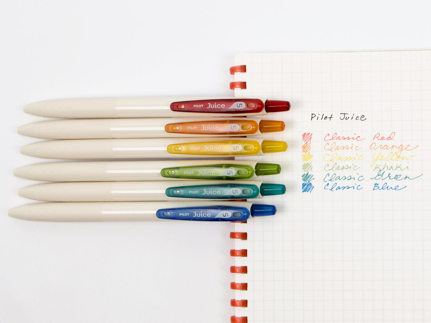 Ensemble de couleurs classiques de Pilot Juice