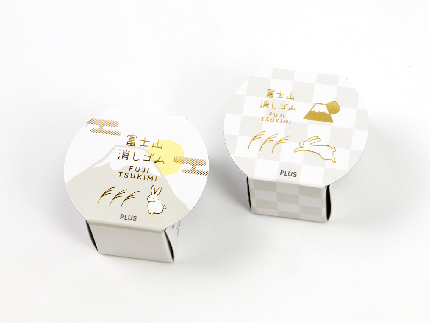 Plus Air-In Moon-Viewing Mt. Fuji Eraser Set