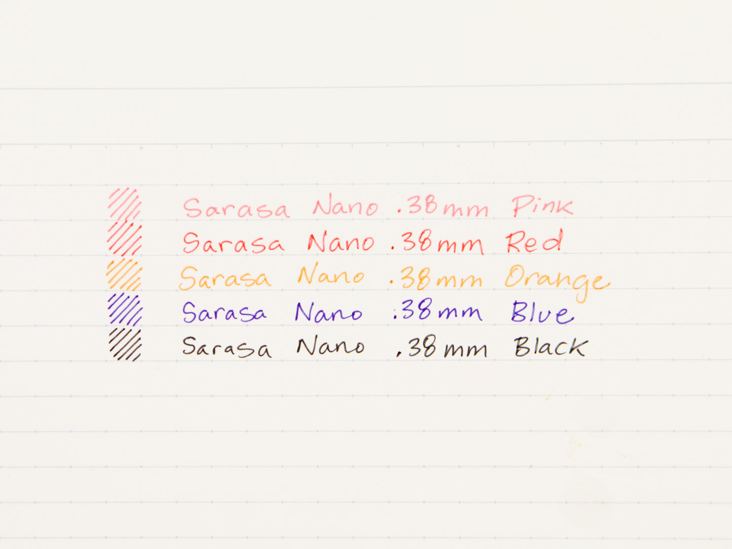 Sarasa Nano .38 mm