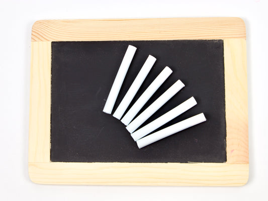 Rikagaku School Dustless Chalk Slim White Set (Last Chance)