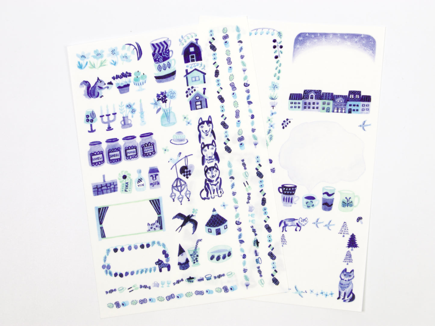 Pegatinas para escribir de Midori Yuru Log
