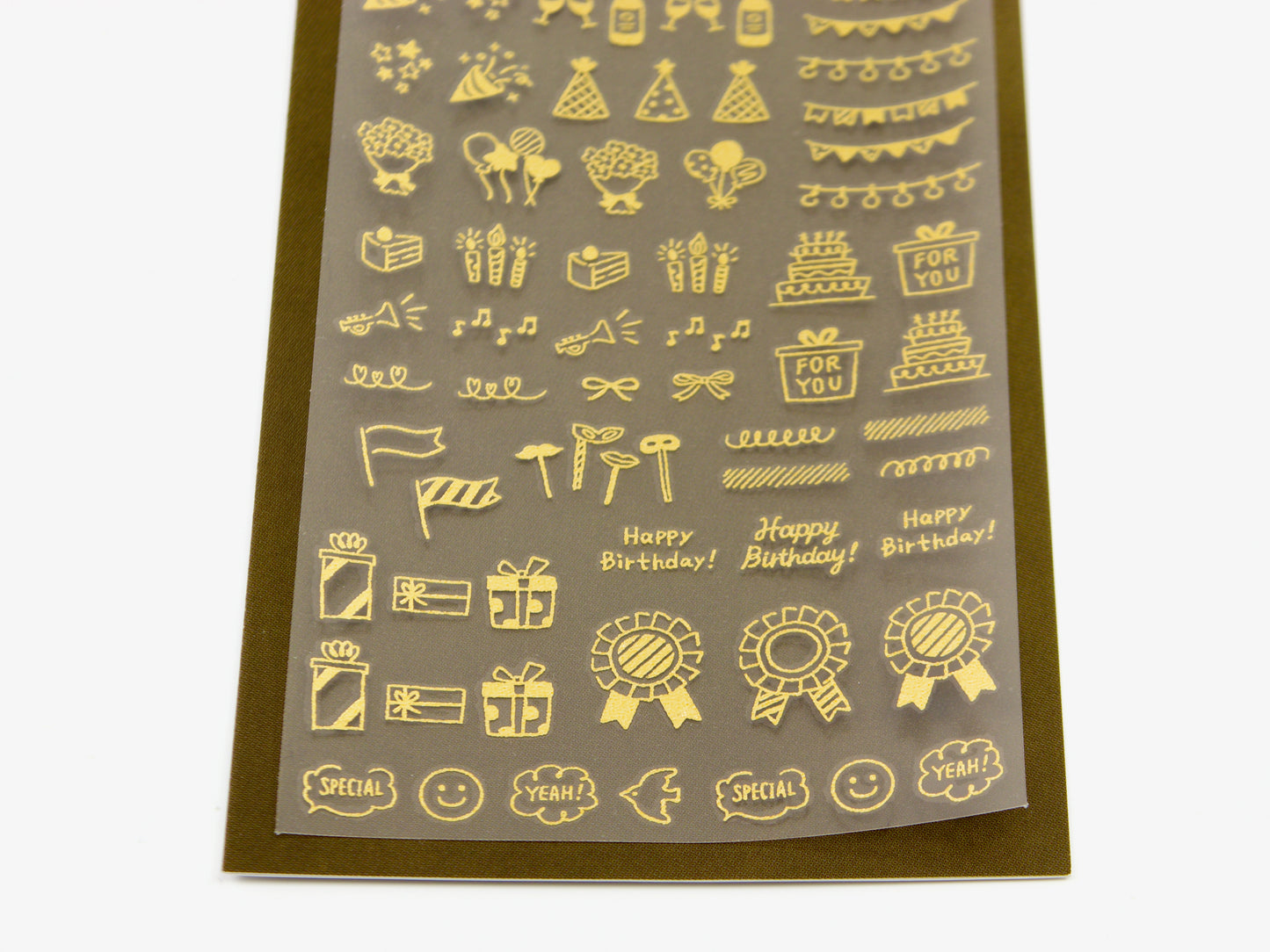 Midori Gold Foil Transfer Stickers