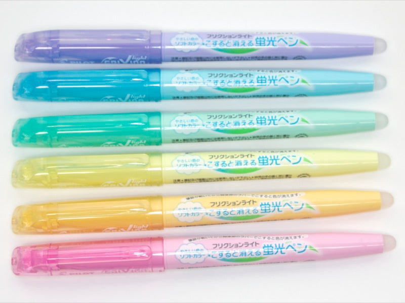 Juego de 6 rotuladores borrables Frixion Light Soft Colors