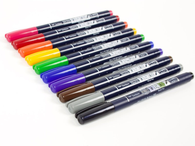 Juego de 10 colores Tombow Fudenosuke Color