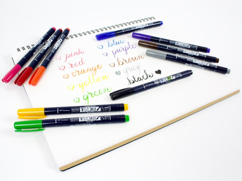 Juego de 10 colores Tombow Fudenosuke Color