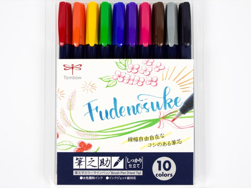 Juego de 10 colores Tombow Fudenosuke Color