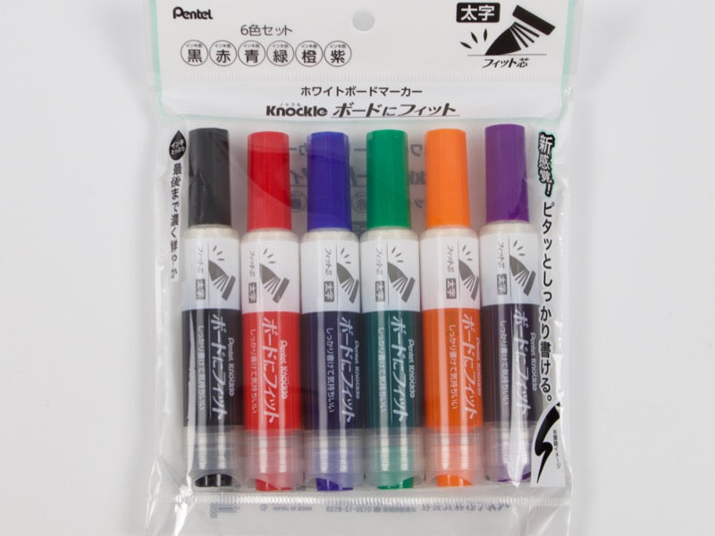 Knockle Fit Thick Tip Whiteboard Marker Set