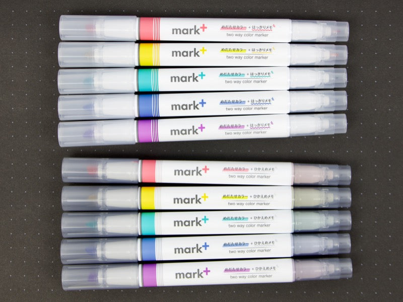 Kokuyo Mark+ Two Way Highlighter - Fineliner Overstock Pack (10pk)