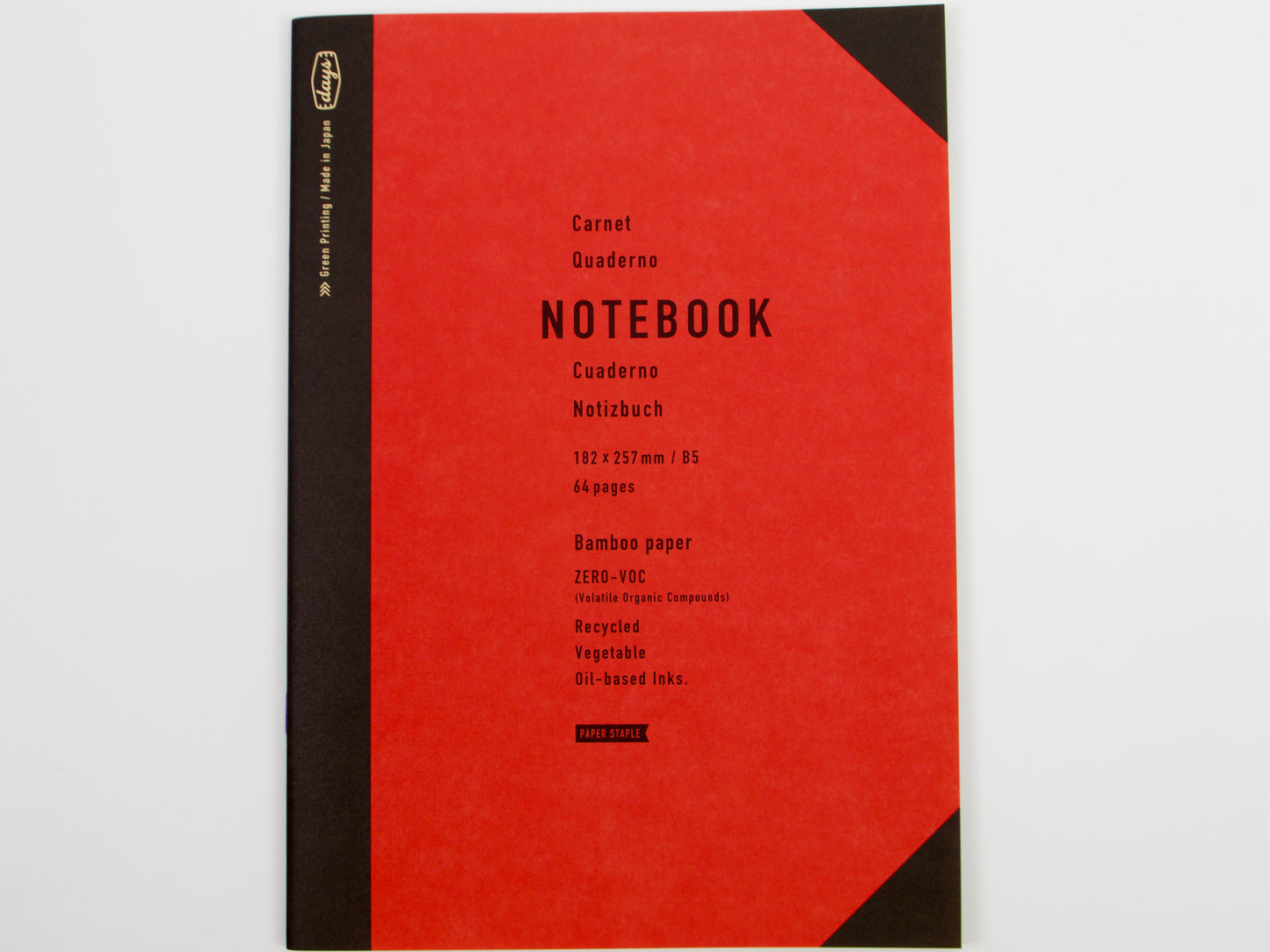 Mark's Inc. Carnet Bamboo Paper Notebook B5