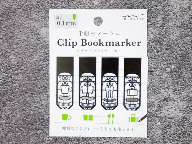 Plantilla de icono de marcador de clip Midori