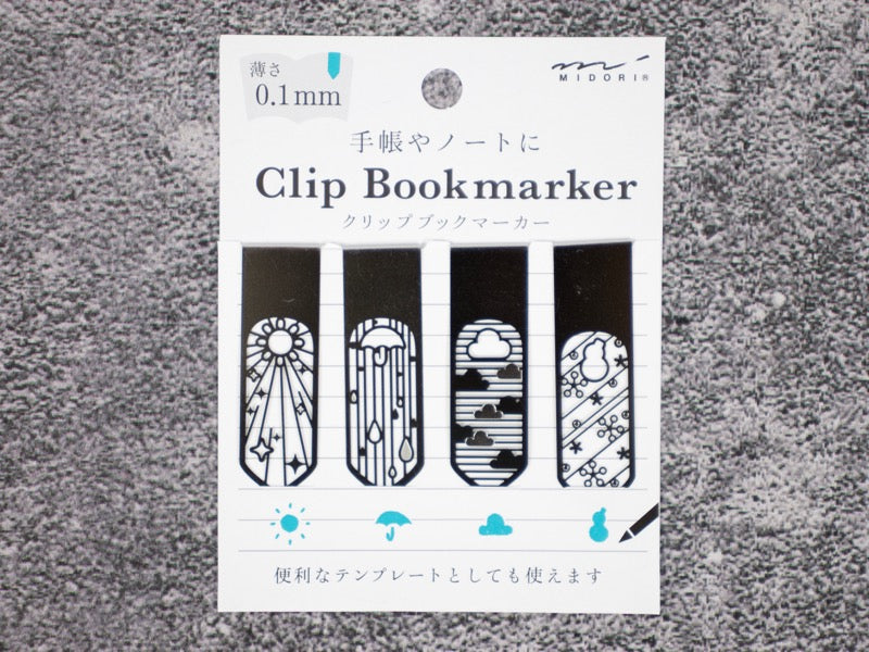 Plantilla de icono de marcador de clip Midori