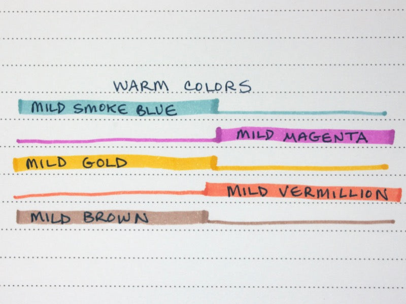 Paquete de 5 marcadores Zebra MildLiner