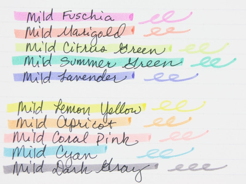 Paquete de 5 marcadores Zebra MildLiner