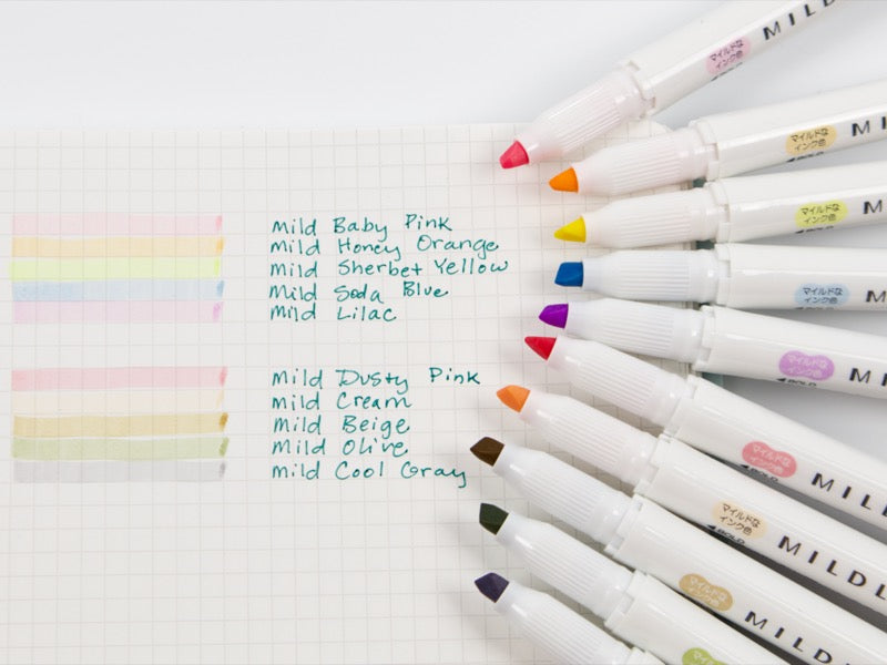 Paquete de 5 marcadores Zebra MildLiner
