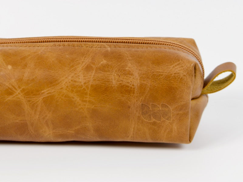 Estuche para bolígrafo Milloo Rec en color marrón desgastado 