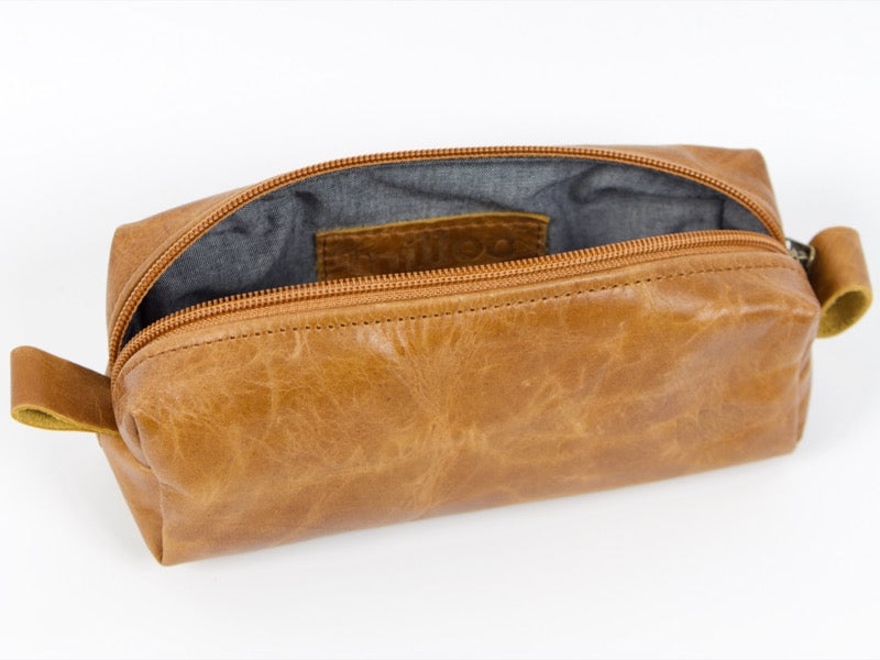 Estuche para bolígrafo Milloo Rec en color marrón desgastado 