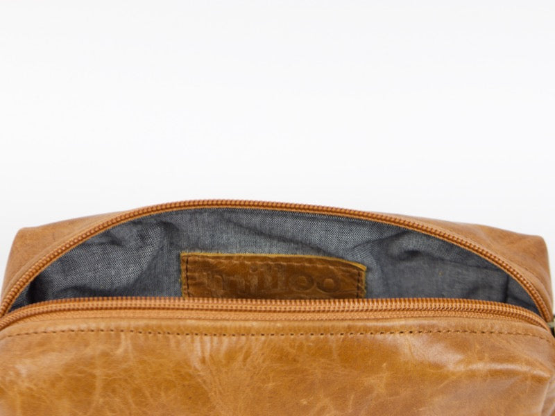 Estuche para bolígrafo Milloo Rec en color marrón desgastado 