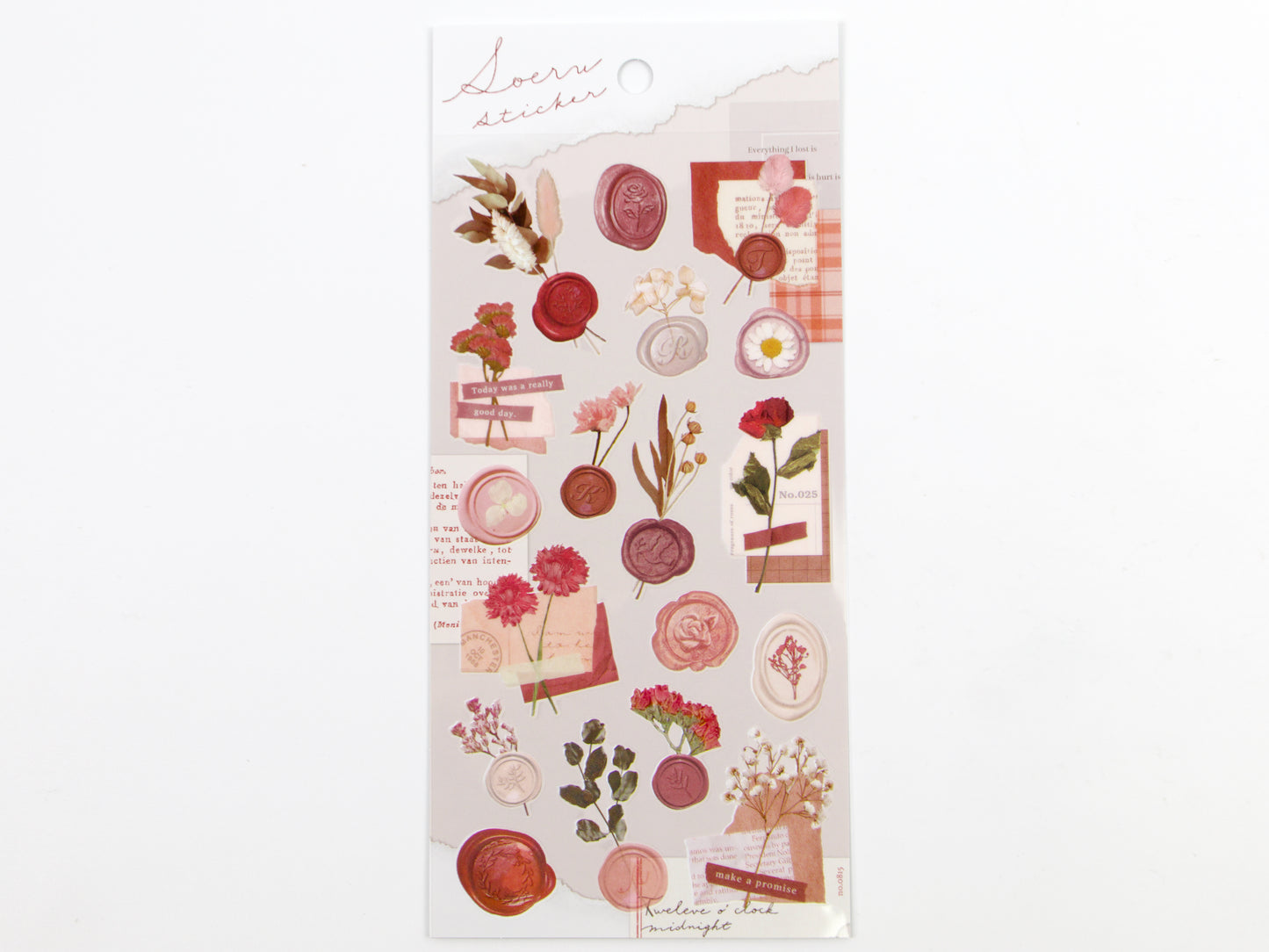 Pegatinas florales con sellos de cera Mind Wave