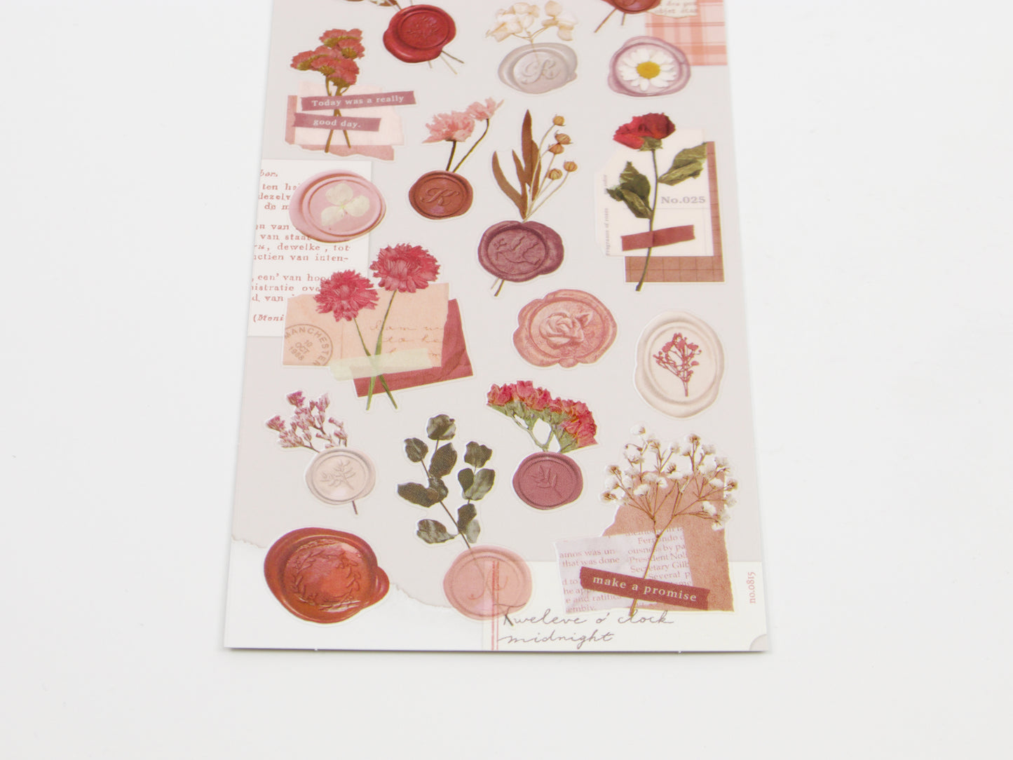 Pegatinas florales con sellos de cera Mind Wave
