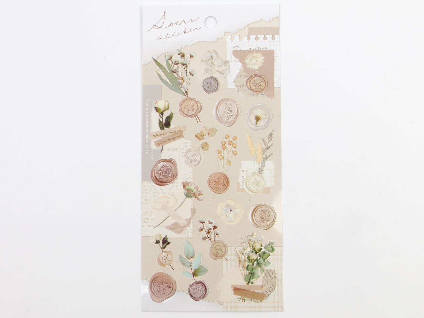 Pegatinas florales con sellos de cera Mind Wave