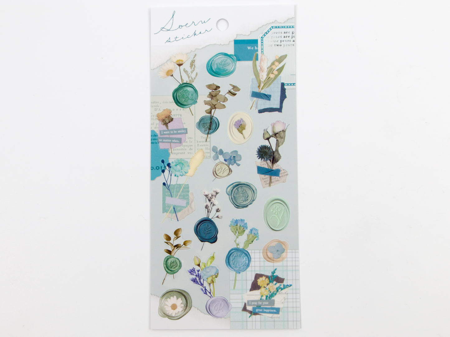Pegatinas florales con sellos de cera Mind Wave