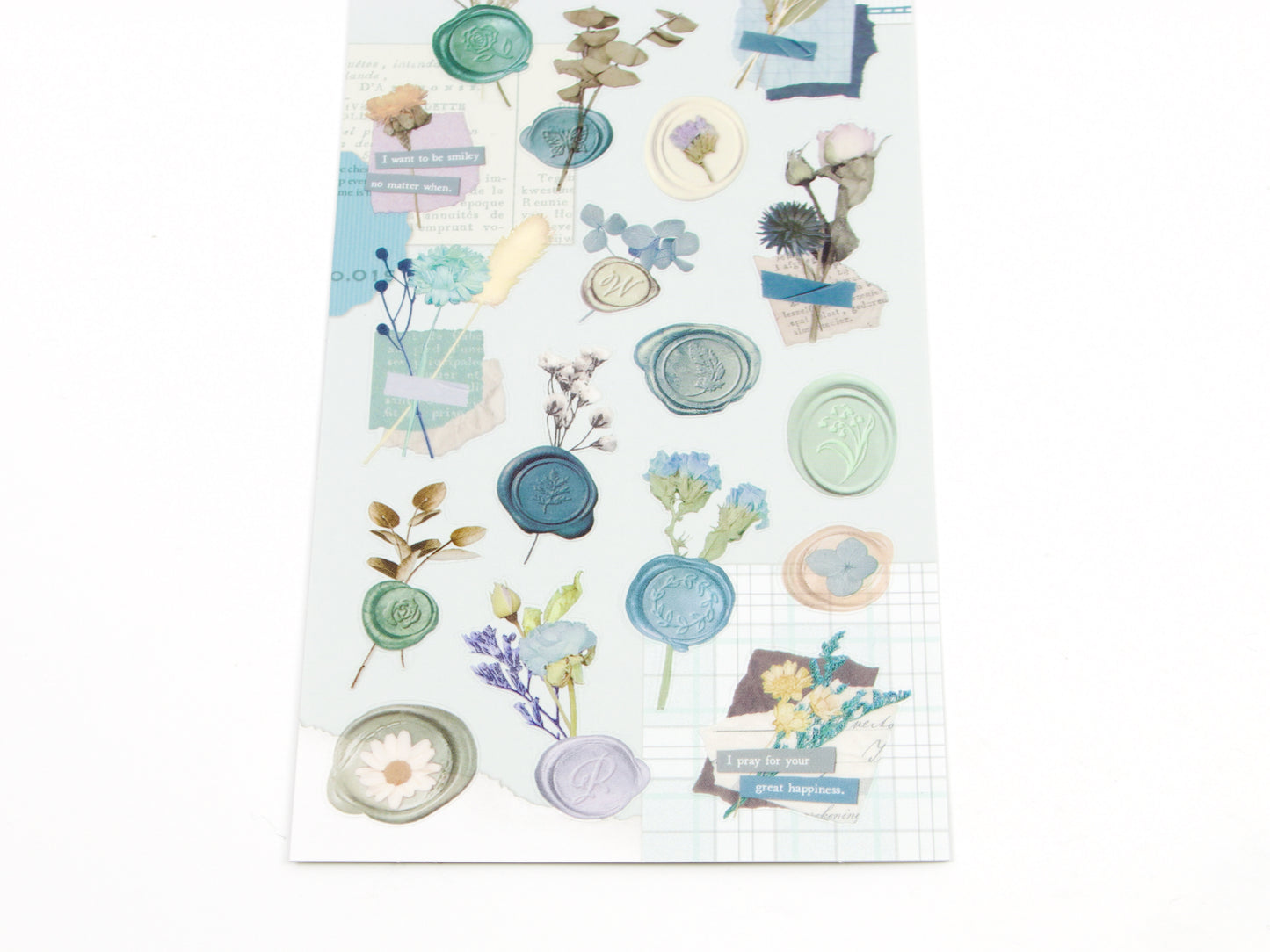 Pegatinas florales con sellos de cera Mind Wave