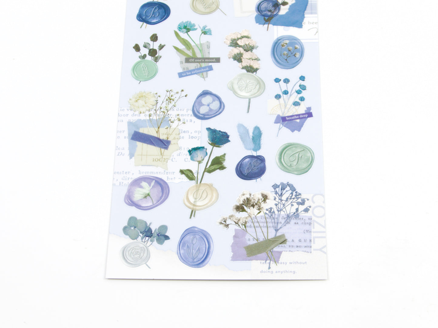 Pegatinas florales con sellos de cera Mind Wave