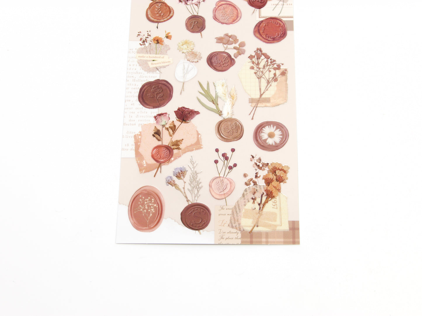 Pegatinas florales con sellos de cera Mind Wave