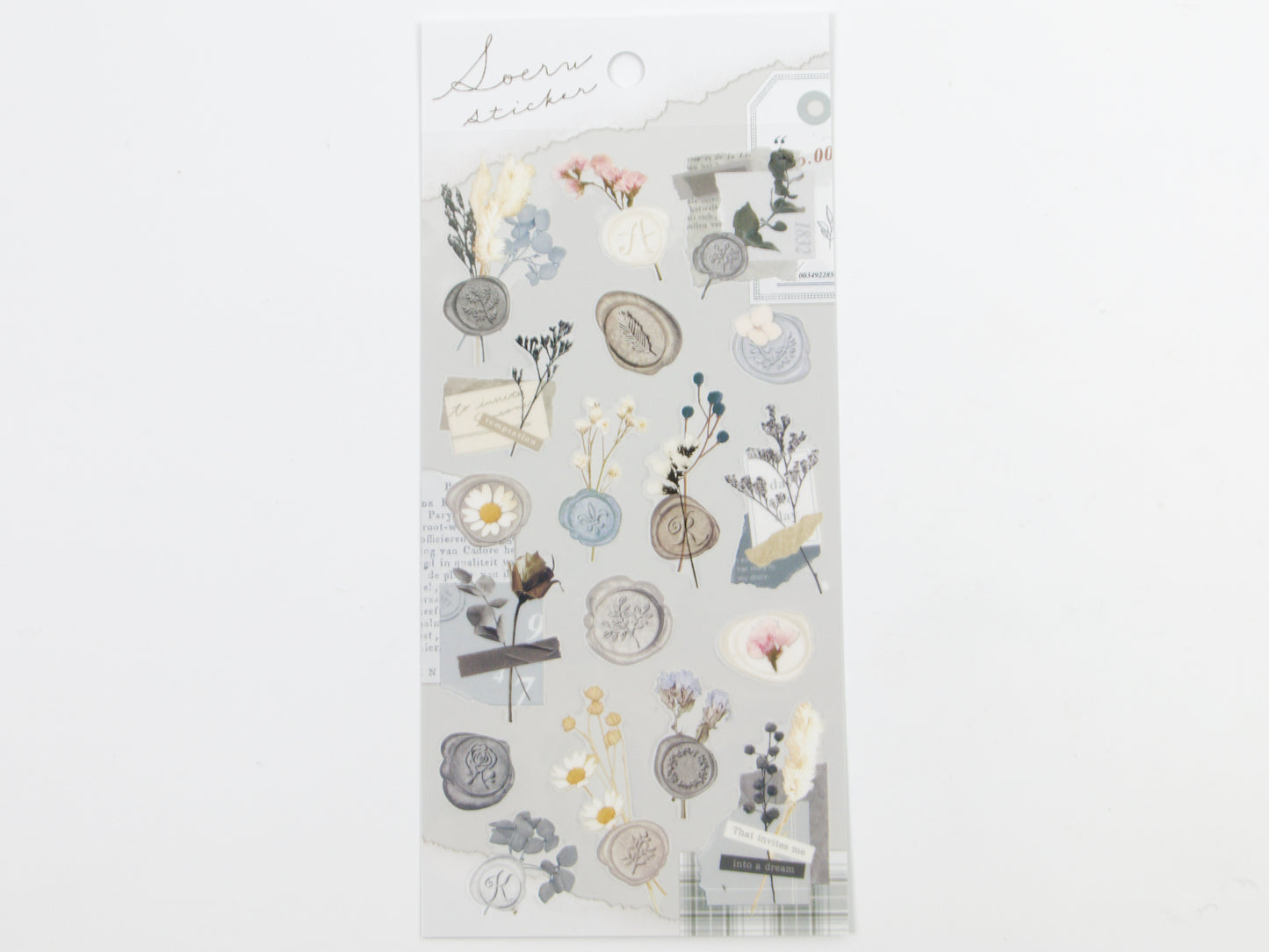 Pegatinas florales con sellos de cera Mind Wave