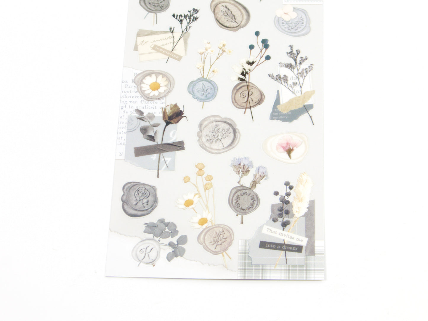 Pegatinas florales con sellos de cera Mind Wave