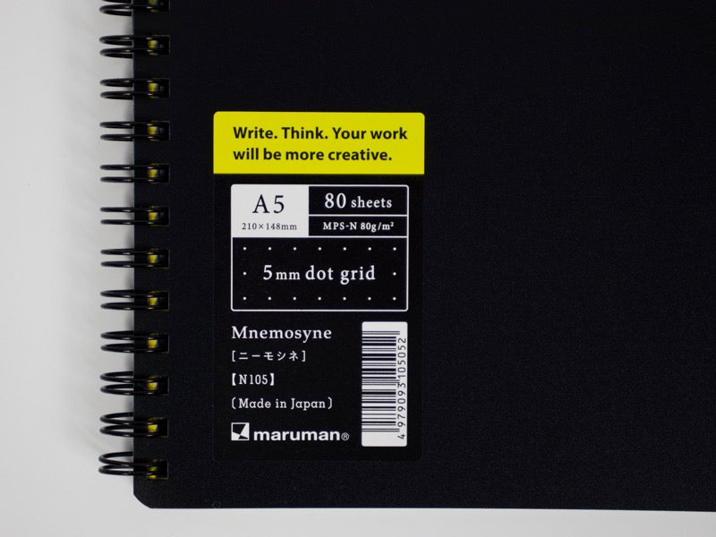Cuadrícula de puntos Mnemosyne A5 de 5 mm