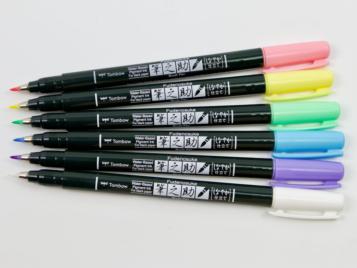Feutre pinceau Tombow Fudenosuke Couleurs pastel