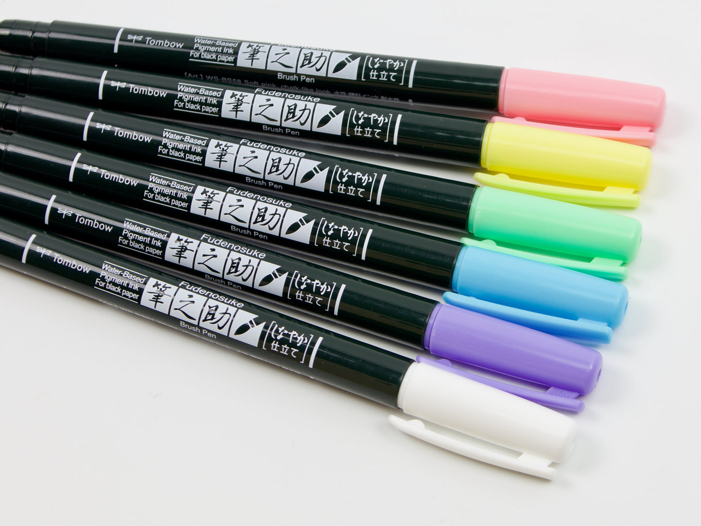 Feutre pinceau Tombow Fudenosuke Couleurs pastel