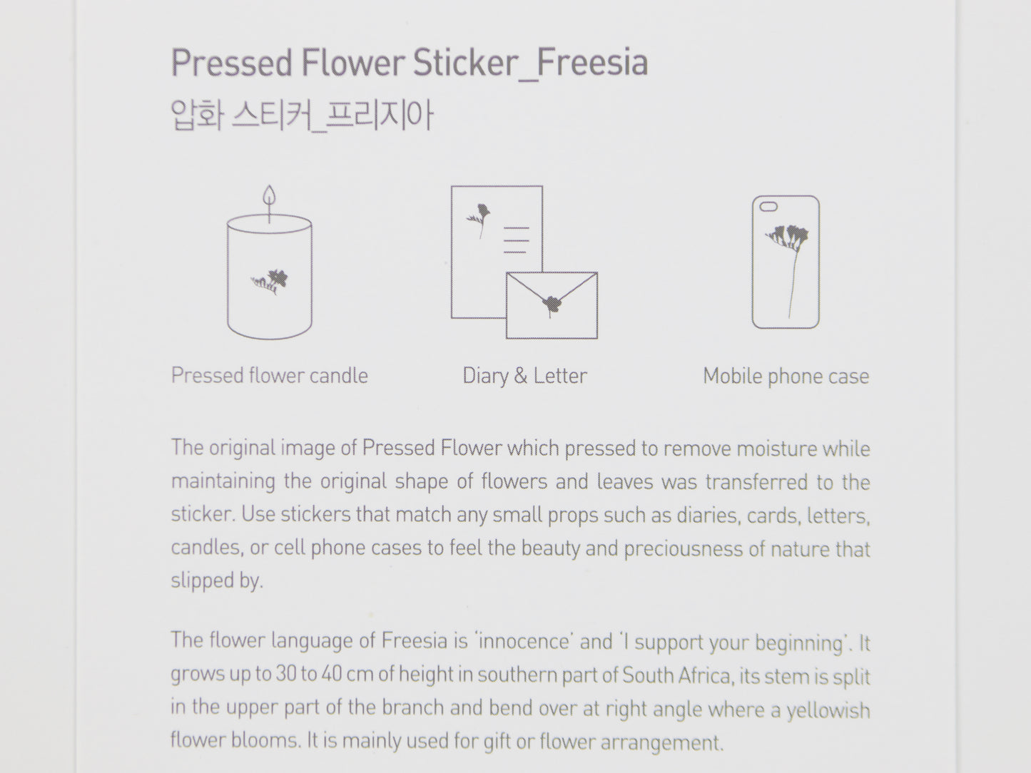 Appree Pressed Flower Stickers